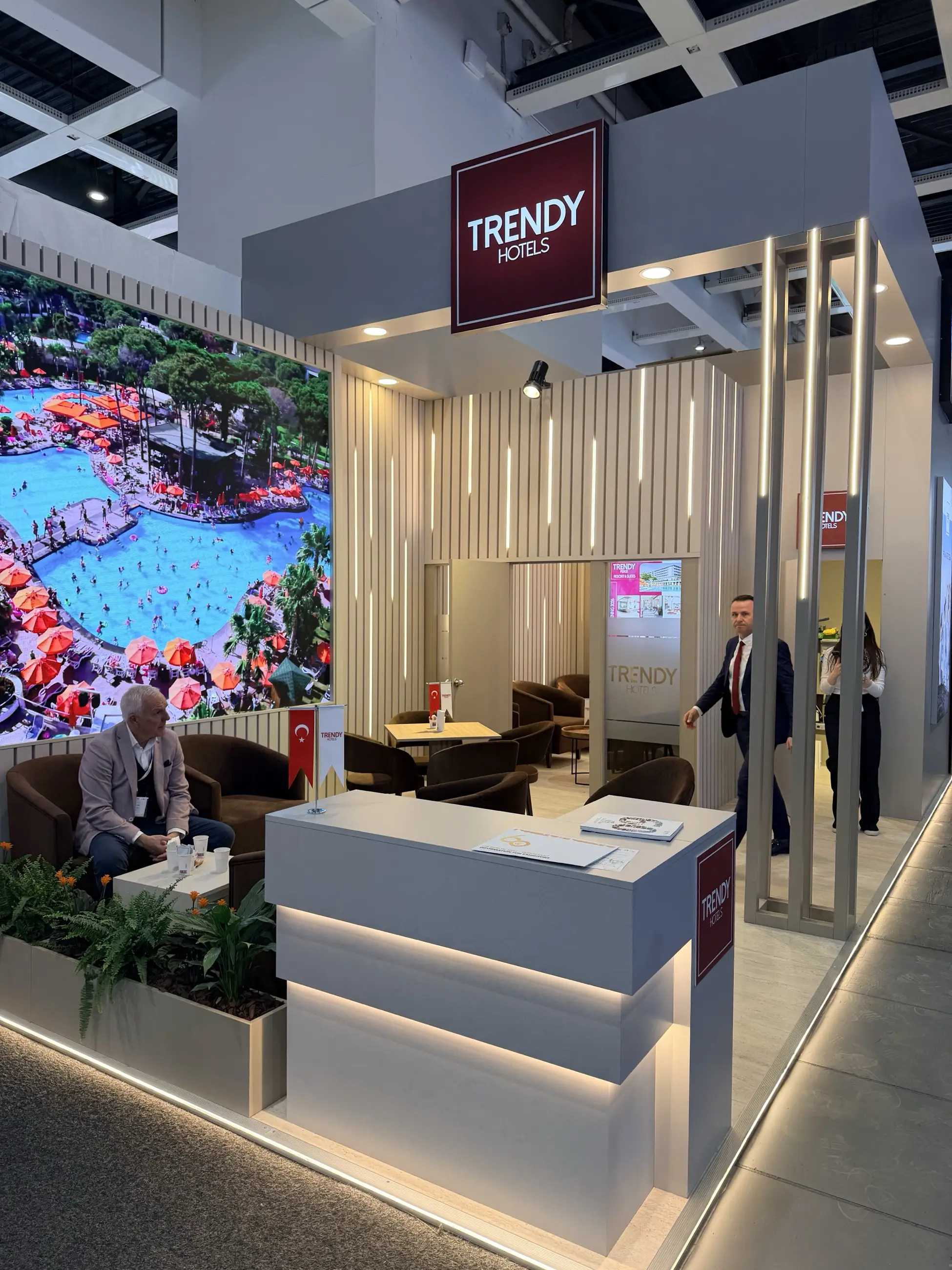 Trendy Hotels — ITB 2026 stand tasarımı