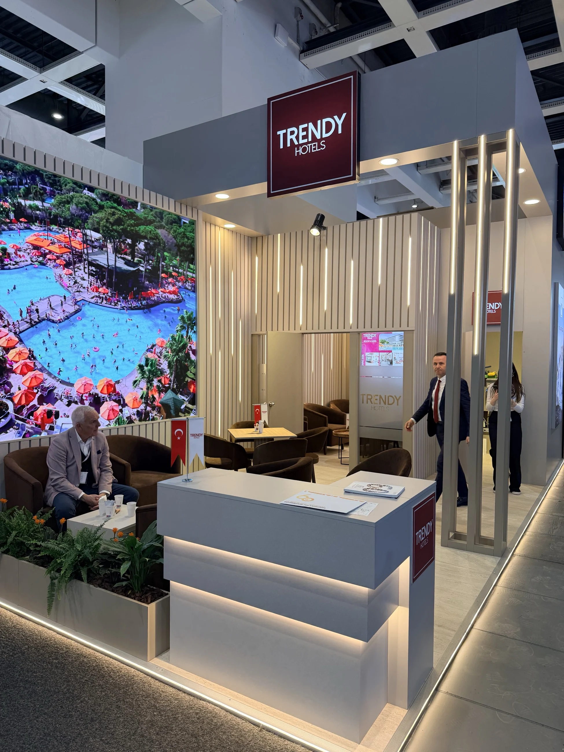 Trendy Hotels — ITB 2026 stand tasarımı